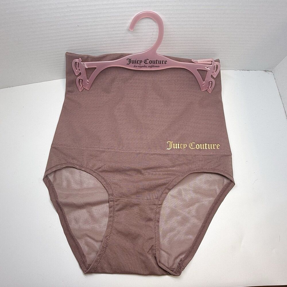 Juicy Couture Shapewear Panties High Waist Underwear In Mauve Color Sz Small New